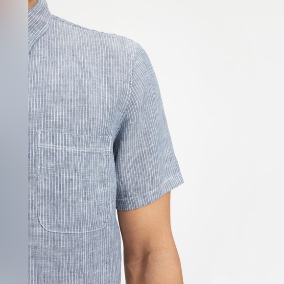 Everlane The Linen Short-Sleeve Standard Fit Shirt Large - Picture 3 of 3
